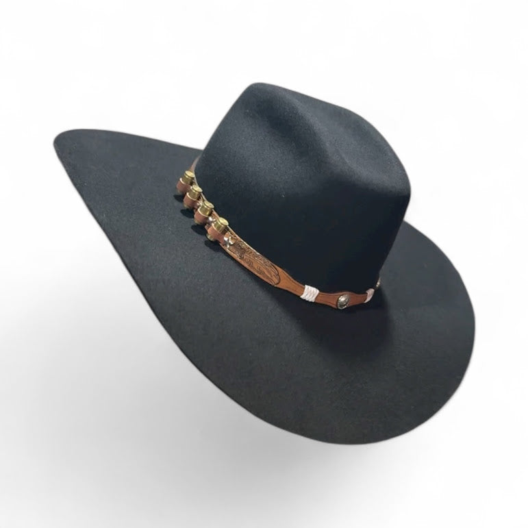 Chapéu 3 Cravos Casca de Bala Preto