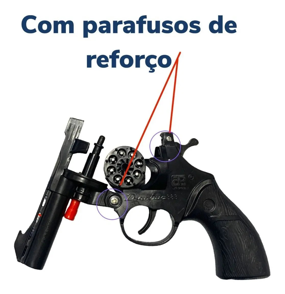 Espoleta De Brinquedo + Cartela com 72 Shots Reforçado