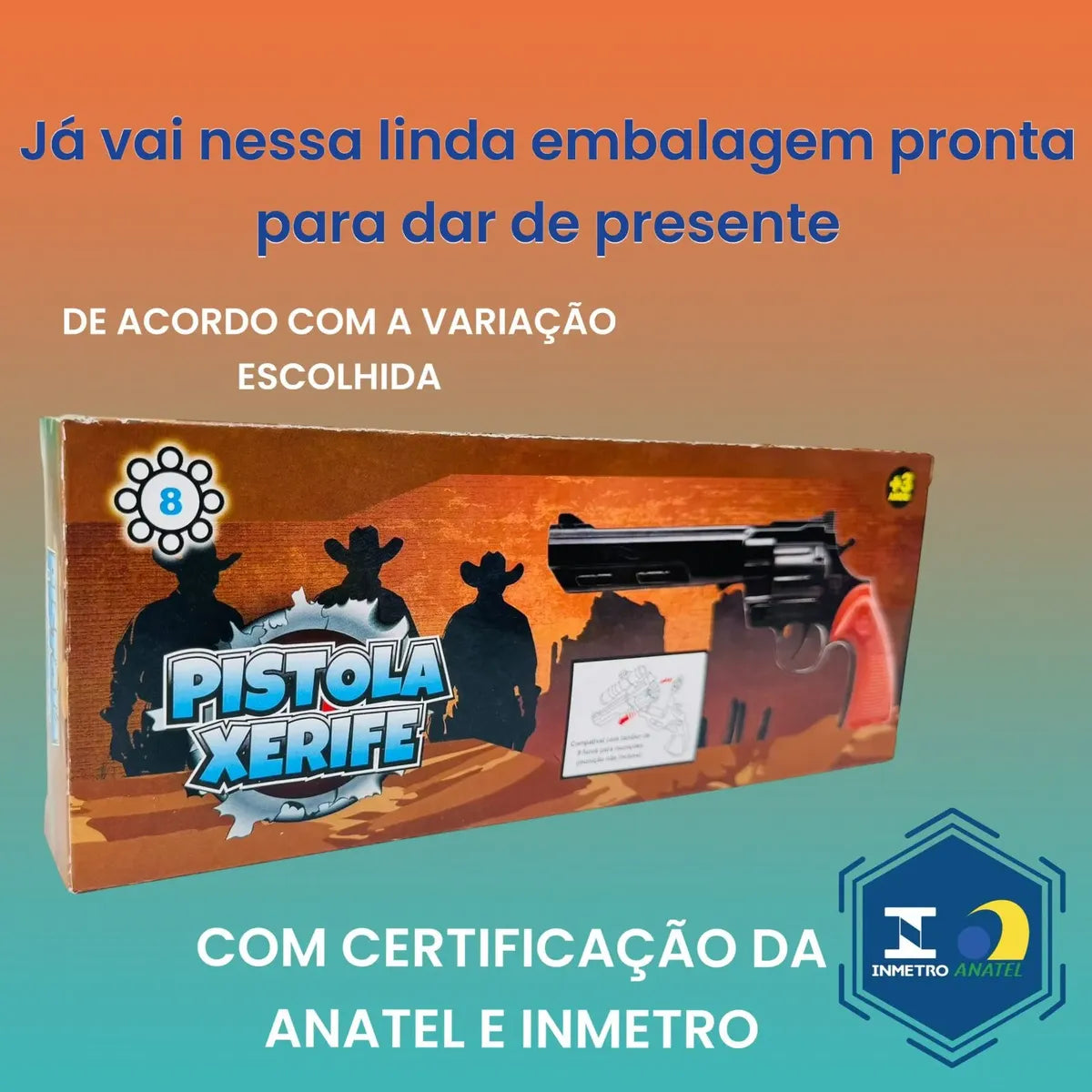 Espoleta de Brinquedo Homem de Respeito Premium 72 Shoots