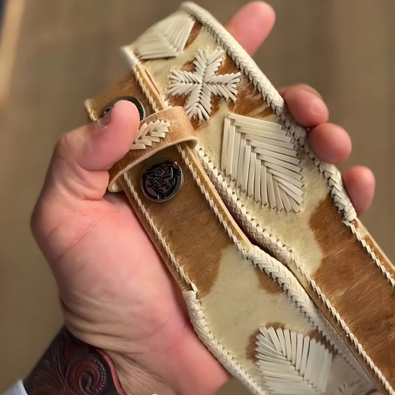 Cinto Couro Cru Country - Edição Especial