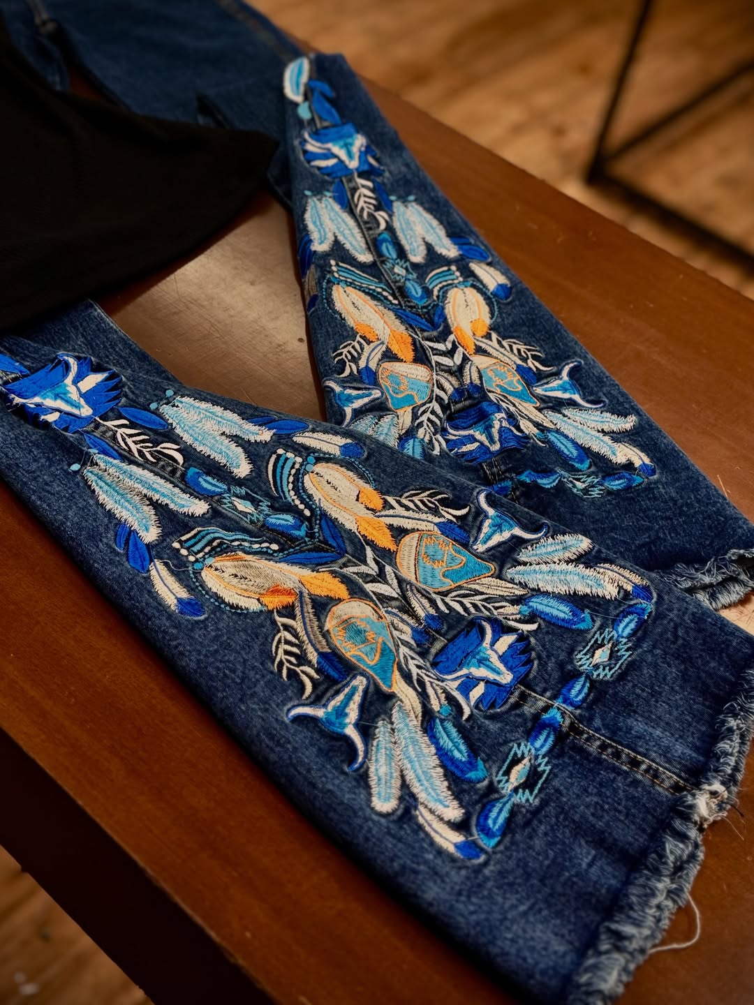 Calça Jeans Cowgirl Texas Bordada
