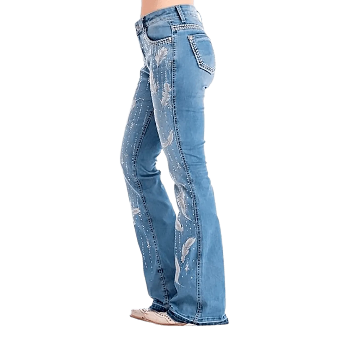 Calça Jeans Feminina Zenz Western Milk