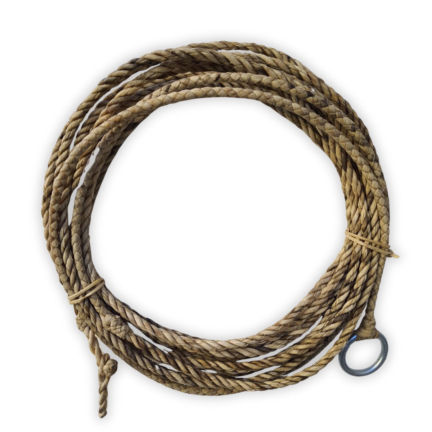 Laço Sovel Couro Natural 4 Tentos Para Cavalos