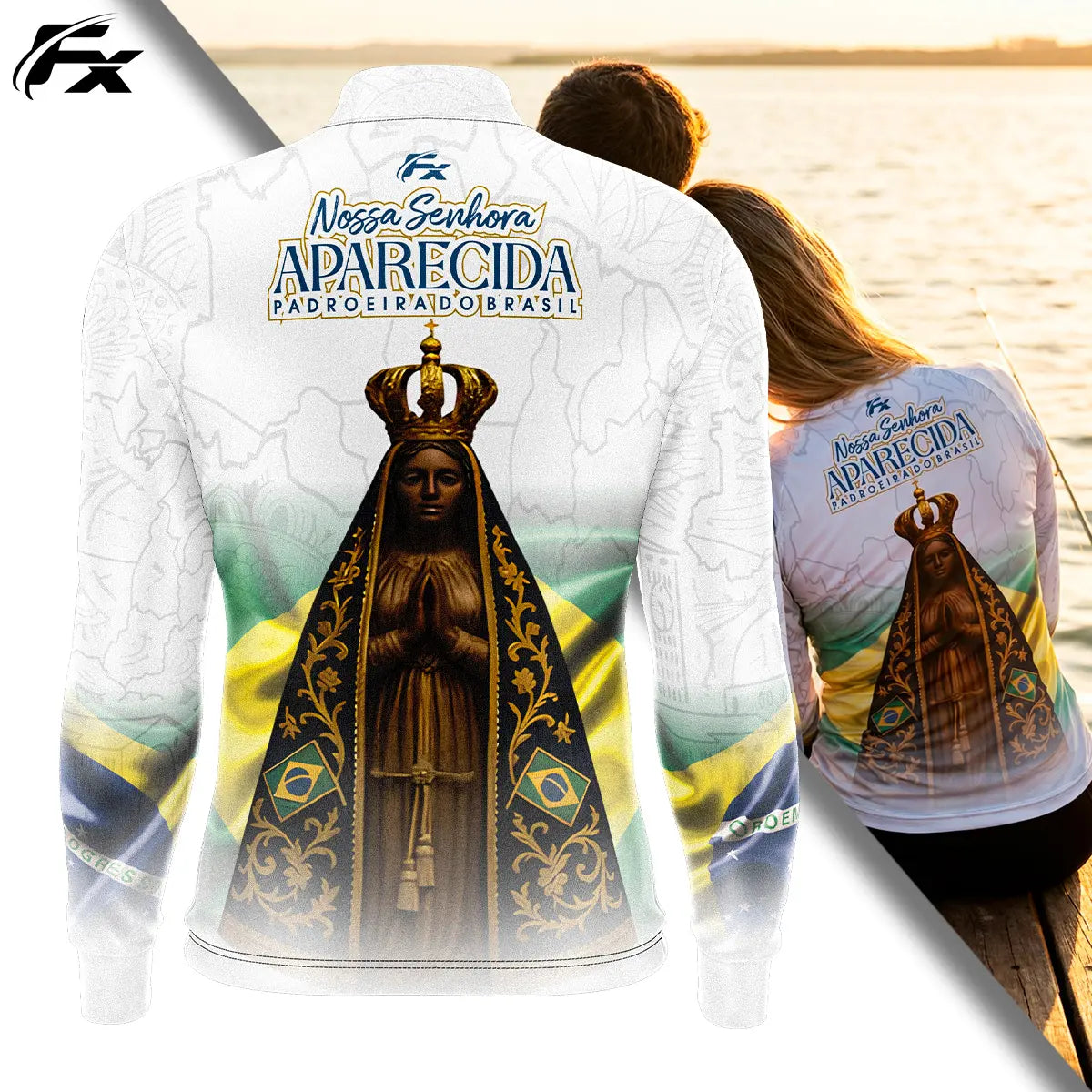 Camisa Nossa Senhora Aparecida Rogai Por Nós Manga Longa – COMPRE 1 LEVE 3