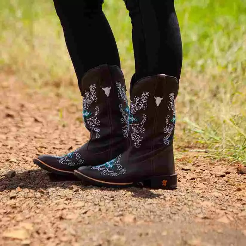 Bota Texana Feminina "Cruz Azul" - Esporatto