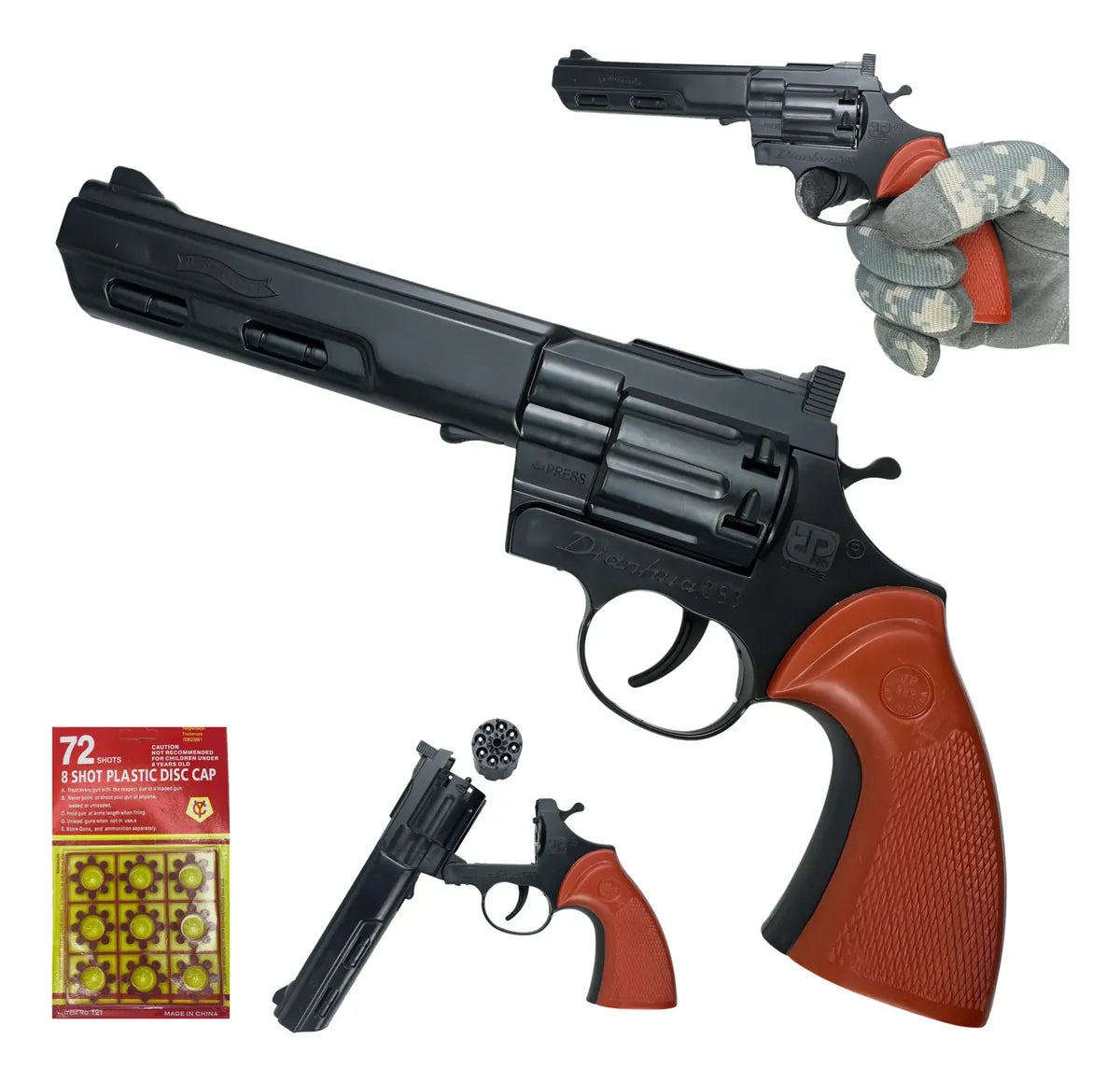 Espoleta de Brinquedo Homem de Respeito Premium 72 Shoots