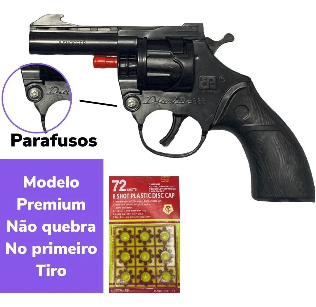 Espoleta De Brinquedo + Cartela com 72 Shots Promoção do Video