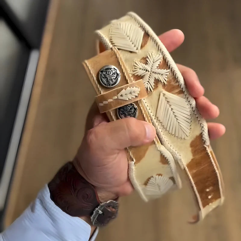 Cinto Couro Cru Country - Edição Especial