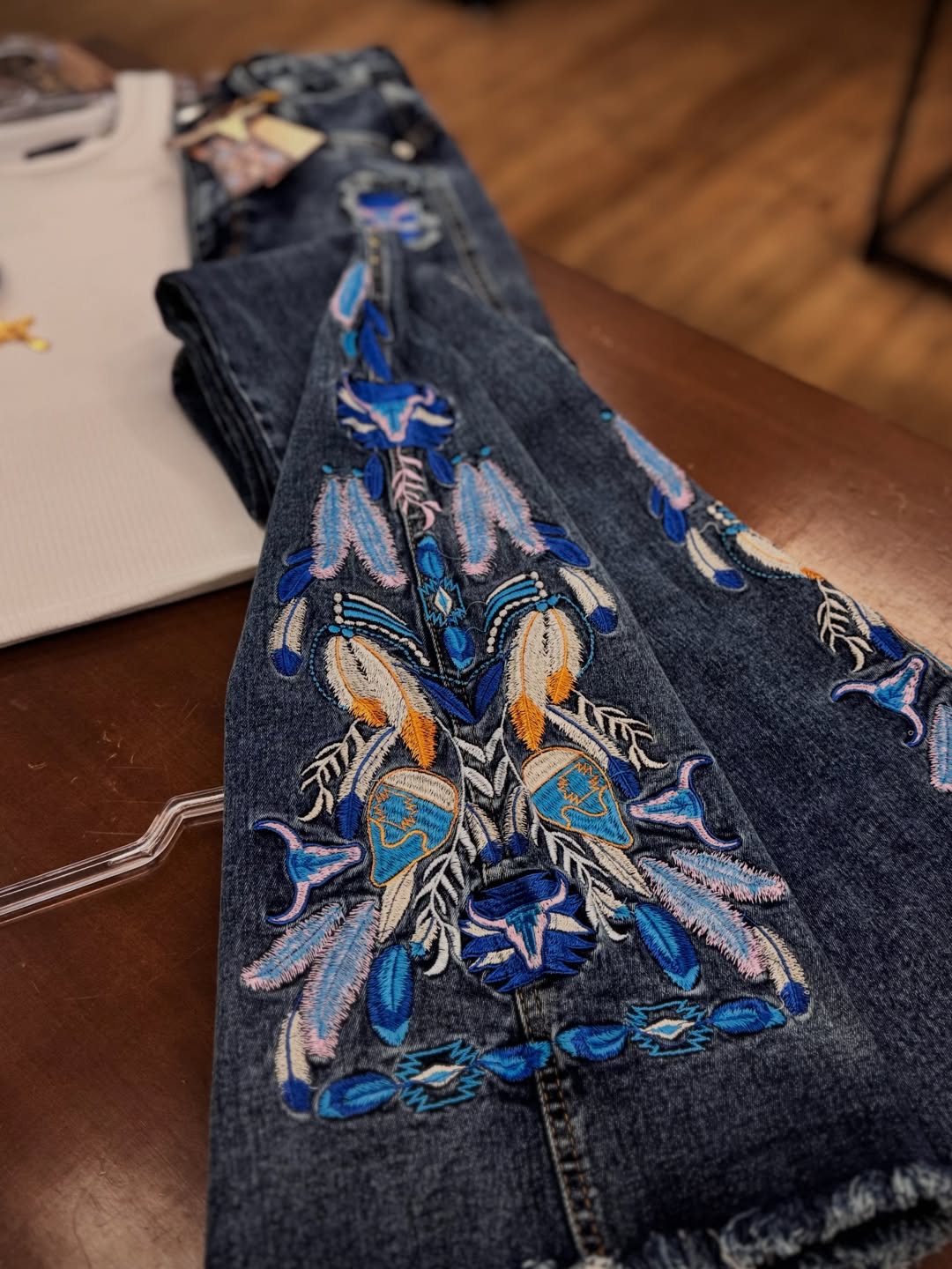 Calça Jeans Cowgirl Texas Bordada